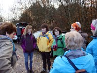 Nach der Fahrt von Merzbach am Ausgangspunkt der Wanderung bei Holzweiler.